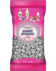 Celebrations By SweetWorks Sweet Shapes(TM) 12oz-Shimmer (TM) Silver Stars - Celebrations By SweetWorks Sweet Shapes(TM) 12oz-Shimmer (TM) Silver Stars