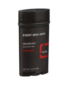 Every Man Jack Body Deodorant - Cedarwood - Aluminum Free - 3 oz