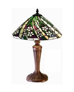 Warehouse of Tiffany Tiffany-style White Flower Table Lamp