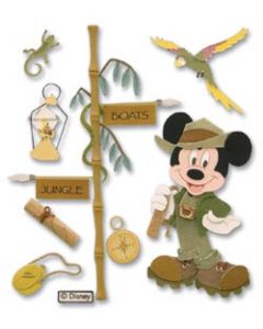 Jolees Disney Dimensional Stickers-Vacation Jungle Mickey