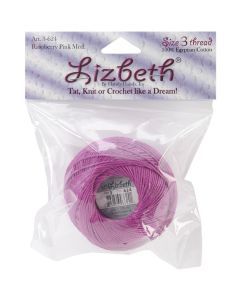 Handy Hands Lizbeth Cordonnet Cotton Size 3-Raspberry Medium