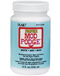 Plaid:Craft Mod Podge Paper Matte Finish-8oz