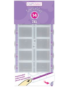 Craftmates Craft Mates Lockables 2XL Organizer 14 Compartments-9.25"X4.25"X1.25"