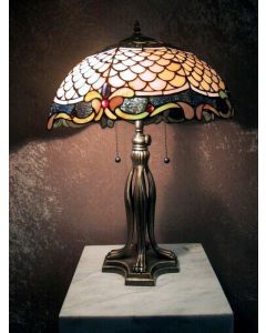 Warehouse of Tiffany Tiffany-style Tiger Foot Base Lamp with Shade