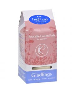 Gladrags Organic Undyed Night Pads - 1 Pack