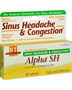 Boericke and Tafel Alpha SH Sinus Headache - 40 Tablets