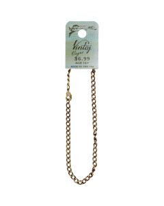 Vintaj Metal Chain 7.75"-Curb 3.3mm 1/Pkg