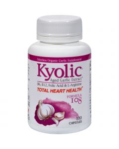 Kyolic Aged Garlic Extract Total Heart Health Formula 108 - 100 Capsules