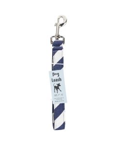 Cape Hobbycraft Dog Leash 6' Navy Chevron W/Nickel Plated Swivel Hook-1" Width