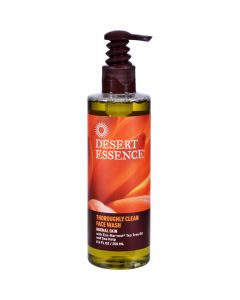 Desert Essence Thoroughly Clean Face Wash with Eco Harvest Tea Tree Oil And Sea Kelp - 8.5 fl oz