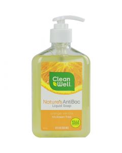 CleanWell Nature's AntiBac Liquid Soap Orange Vanilla - 12 fl oz