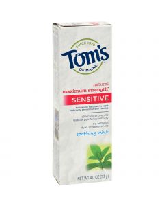 Tom's of Maine Sensitive Toothpaste Soothing Mint - 4 oz - Case of 6