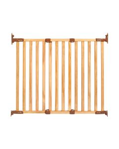 Kidco Angle Mount Wood Safeway Wall Mounted Pet Gate Oak 28.5" - 43" x 31"