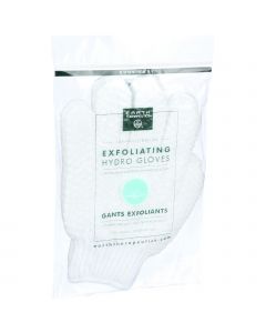 Earth Therapeutics Hydro Gloves - Exfoliating - White - 1 Pair