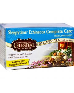 Celestial Seasonings Sleepytime Echinacea Complete Care Wellness Tea - 20 Tea Bags - Case of 6