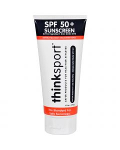 Thinksport Sunscreen - Safe - SPF 50 Plus - Family Size - 6 oz