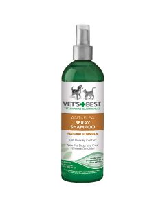 Vet's Best Pet Anti-Flea Easy Spray Shampoo 16oz Green 2.38" x 2.38" x 8.75"