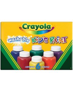 Crayola Washable Kids Paint 2oz 6/Pkg-Classic