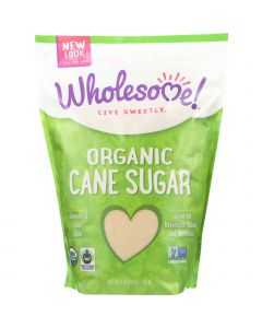 Wholesome Sweeteners Sugar - Organic - Turbinado - Raw Cane - 64 oz - case of 6