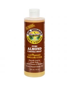 Dr. Woods Shea Vision Pure Almond Castile Soap with Organic Shea Butter - 16 oz