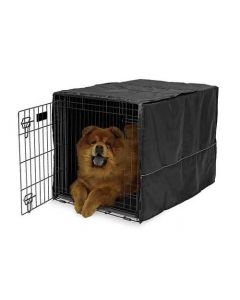 Midwest Quiet Time Pet Crate Cover Black 36" x 23.5" x 24"