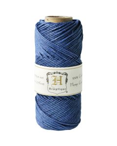 Hemptique Hemp Cord Spool 20lb 205'-Blue