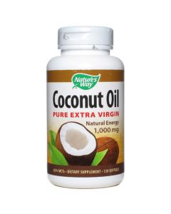 Nature's Way Coconut Oil - 1000 mg - 120 Softgels