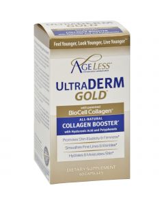 Ageless Foundation Ultraderm Gold Collagen Booster - 60 capsules