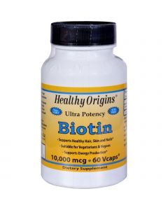 Healthy Origins Biotin - 10,000 mcg - 60 Vcaps