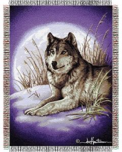 The Northwest Company Hautman Bros. Moon Called Entertainment 48x60 Tapestry Throw