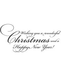 Penny Black Mounted Rubber Stamp 2"X3.75"-Wonderful Christmas