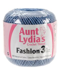 Coats Crochet Aunt Lydia's Fashion Crochet Thread Size 3-Warm Blue