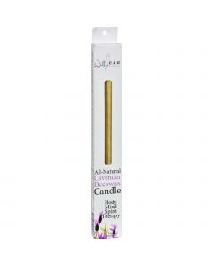 Wally's Natural Products Beeswax Candles - Lavender - 2 Pack