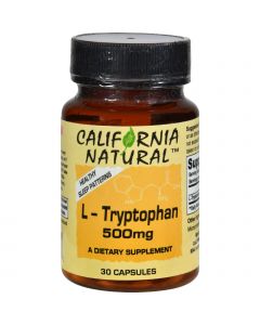 California Natural L-Tryptophan - 500 mg - 30 Capsules