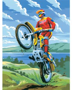Royal Brush Junior Small Paint By Number Kit 8.75"X11.75"-Motocross
