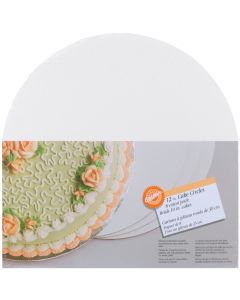 Wilton Cake Boards-12" Round White 8/Pkg