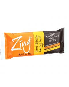 Zing Bars Nutrition Bar - Chocolate Peanut Butter - 1.76 oz Bars - Case of 12