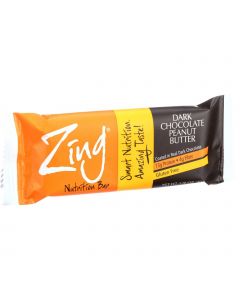 Zing Bars Nutrition Bar - Chocolate Peanut Butter - 1.76 oz Bars - Case of 12