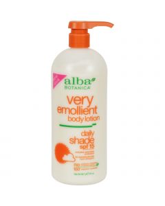 Alba Botanica Very Emollient Natural Body Lotion SPF 15 - 32 fl oz