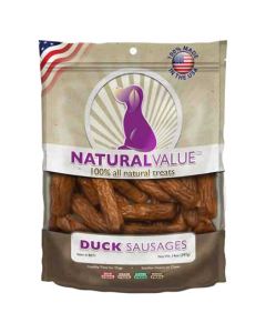 Loving Pets Products Natural Value Treats 14oz-Duck Sausages
