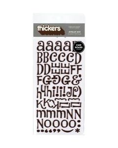 American Crafts Thickers Chipboard Stickers 2/Pkg-Jewelry Box - Chestnut