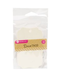 Hampton Art Paper Tags 10/Pkg-3"X4", Ivory