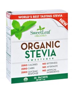 Sweet Leaf Sweetener - Organic - Stevia - 35 Count