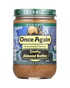 Once Again Almond Butter - Organic - Crunchy - 16 oz - case of 12
