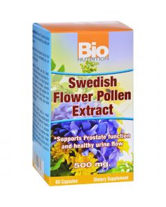 Bio Nutrition Inc Swedish Flower Pollen Extract - 500 mg - 60 Veg Capsules