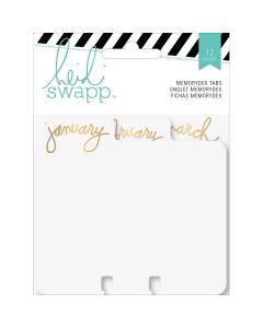 American Crafts Heidi Swapp Memorydex Month Tabbed Card Dividers 12/Pkg-3.75"X4"