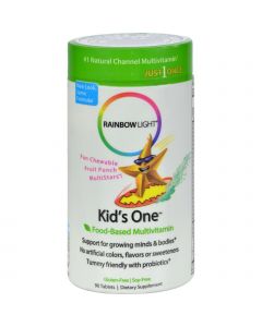 Rainbow Light Kids' One MultiStars Fruit Punch - 90 Chewable Tablets