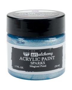 Prima Marketing NEW! Finnabair Art Alchemy Sparks Acrylic Paint 1.7 Fluid Ounces-Magical Pond