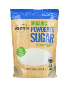 Woodstock Sugar - Organic - Powdered - 16 oz - case of 12