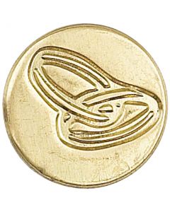 Manuscript Pen Decorative Sealing Coin .75"-Rings